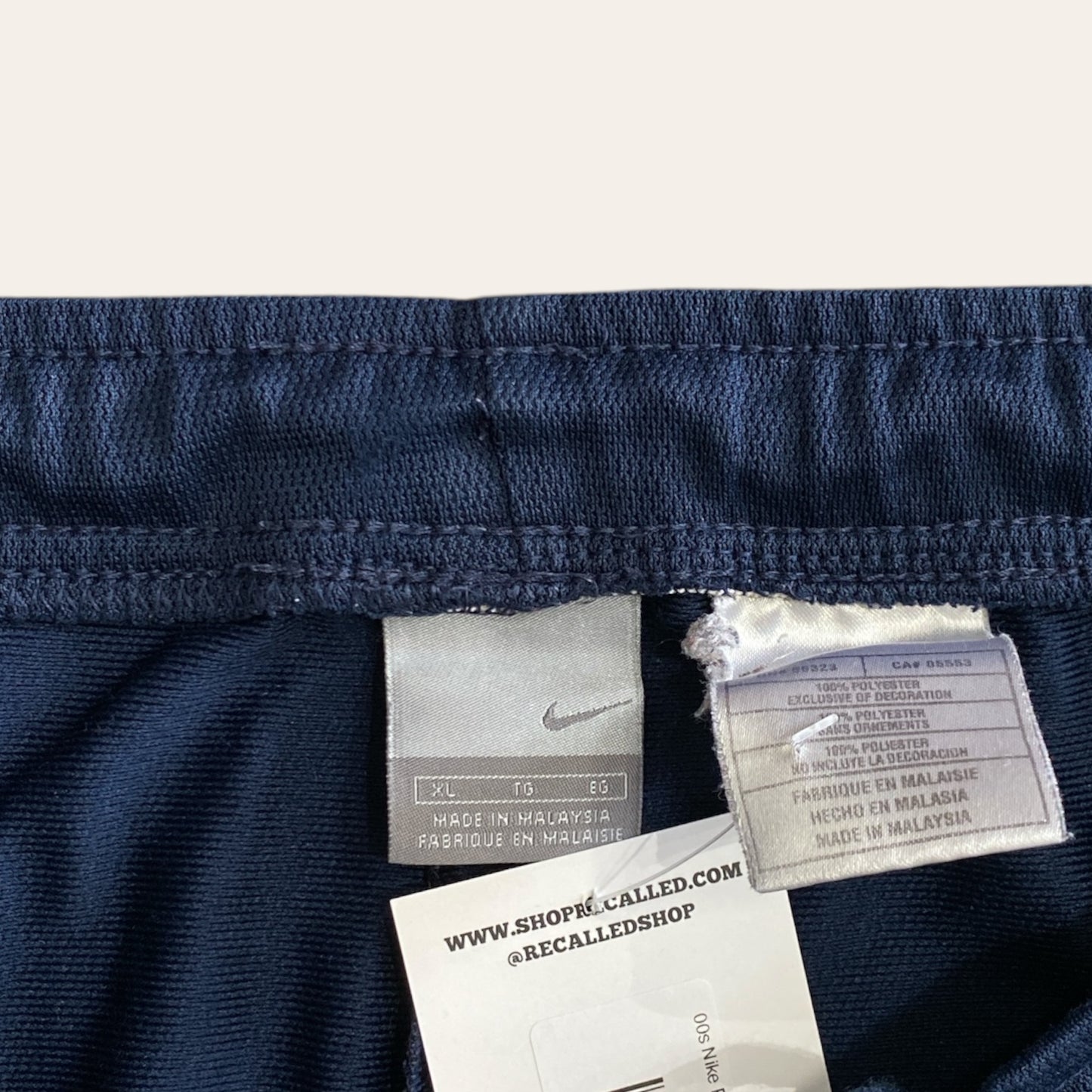 00s Nike Poly Trackpants Navy Size XL