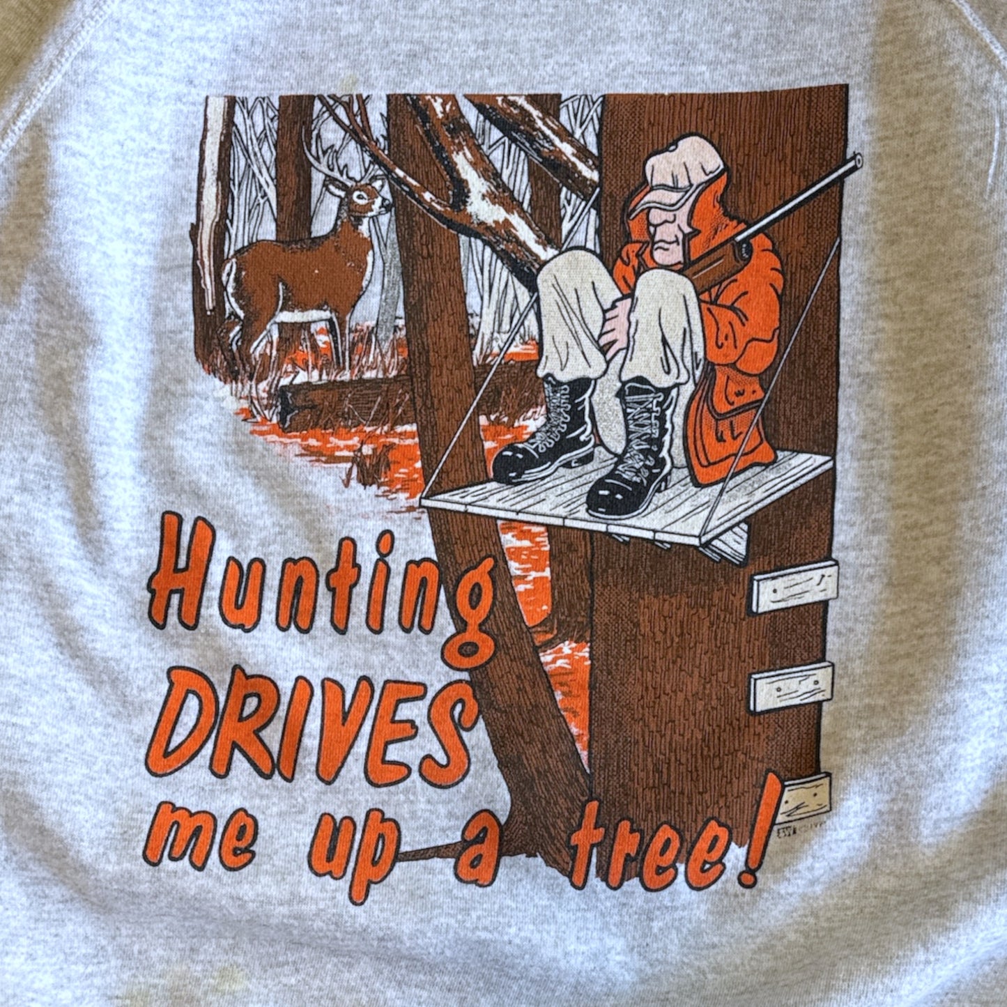 90's Hunting Grey Crewneck Size XL
