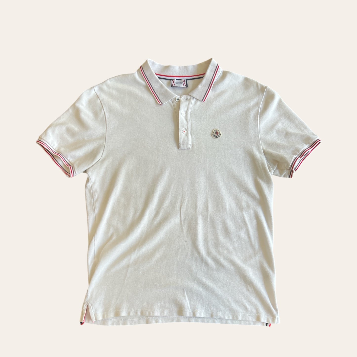 Moncler Polo Tee White Size XL