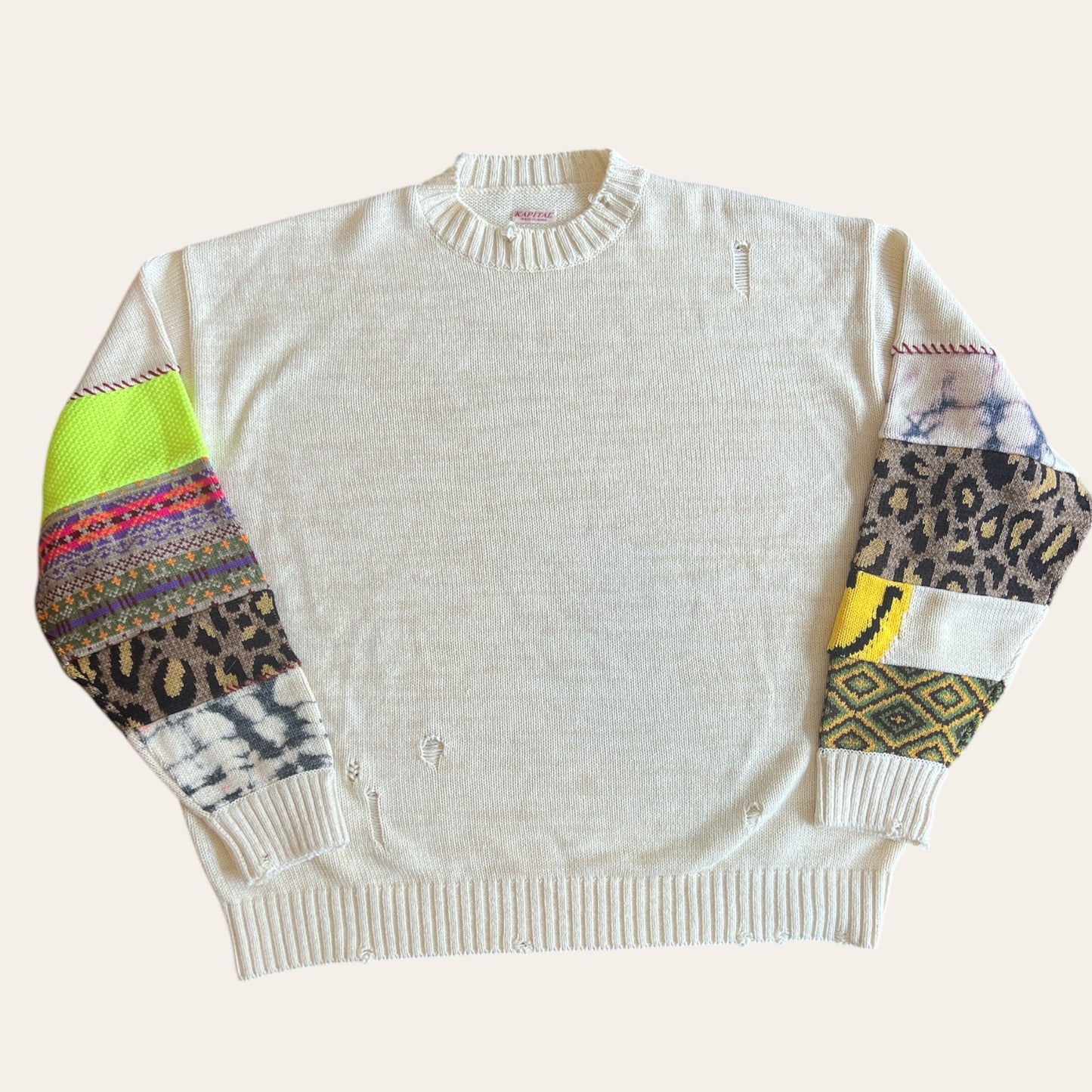 Kapital Knit Sweater Cream Size 3