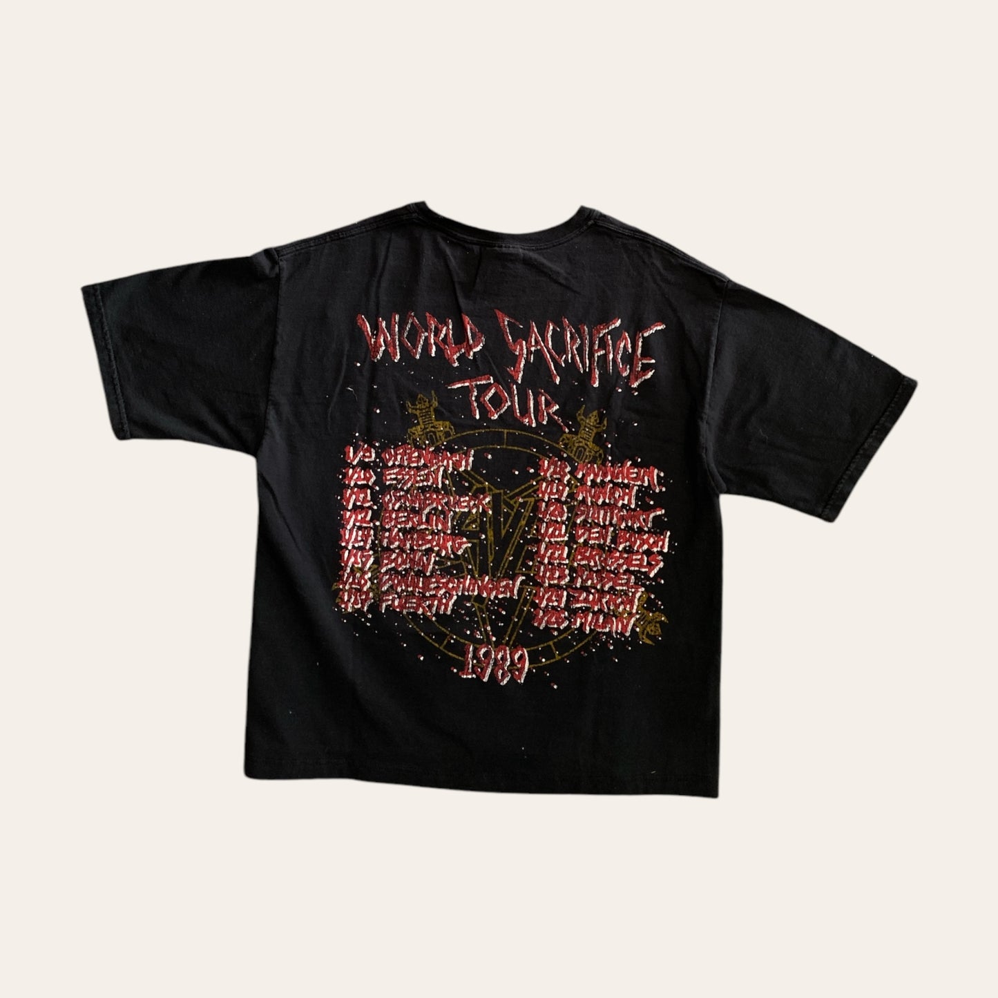 Vintage Slayer Sacrifice Tour Tee Size M