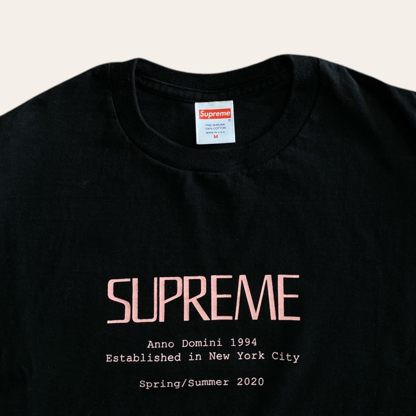 SS20 Supreme x Anno Domini Tee Size M