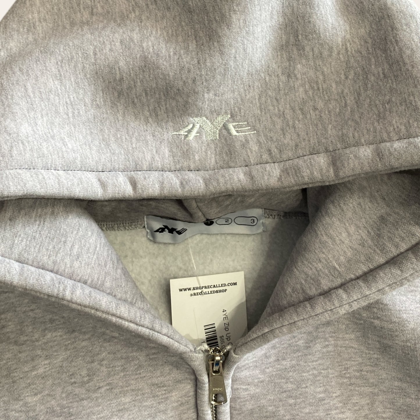 4YE Zip Up Grey Size 1