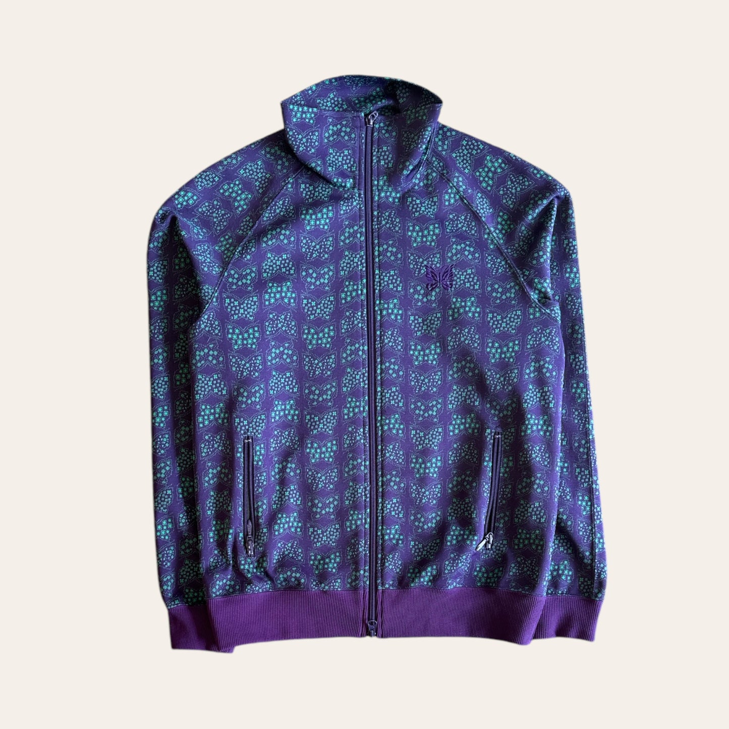 Needles Zip Up Green/Purple Size M