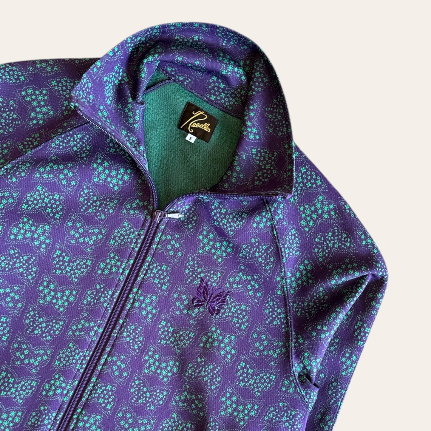 Needles Zip Up Green/Purple Size M