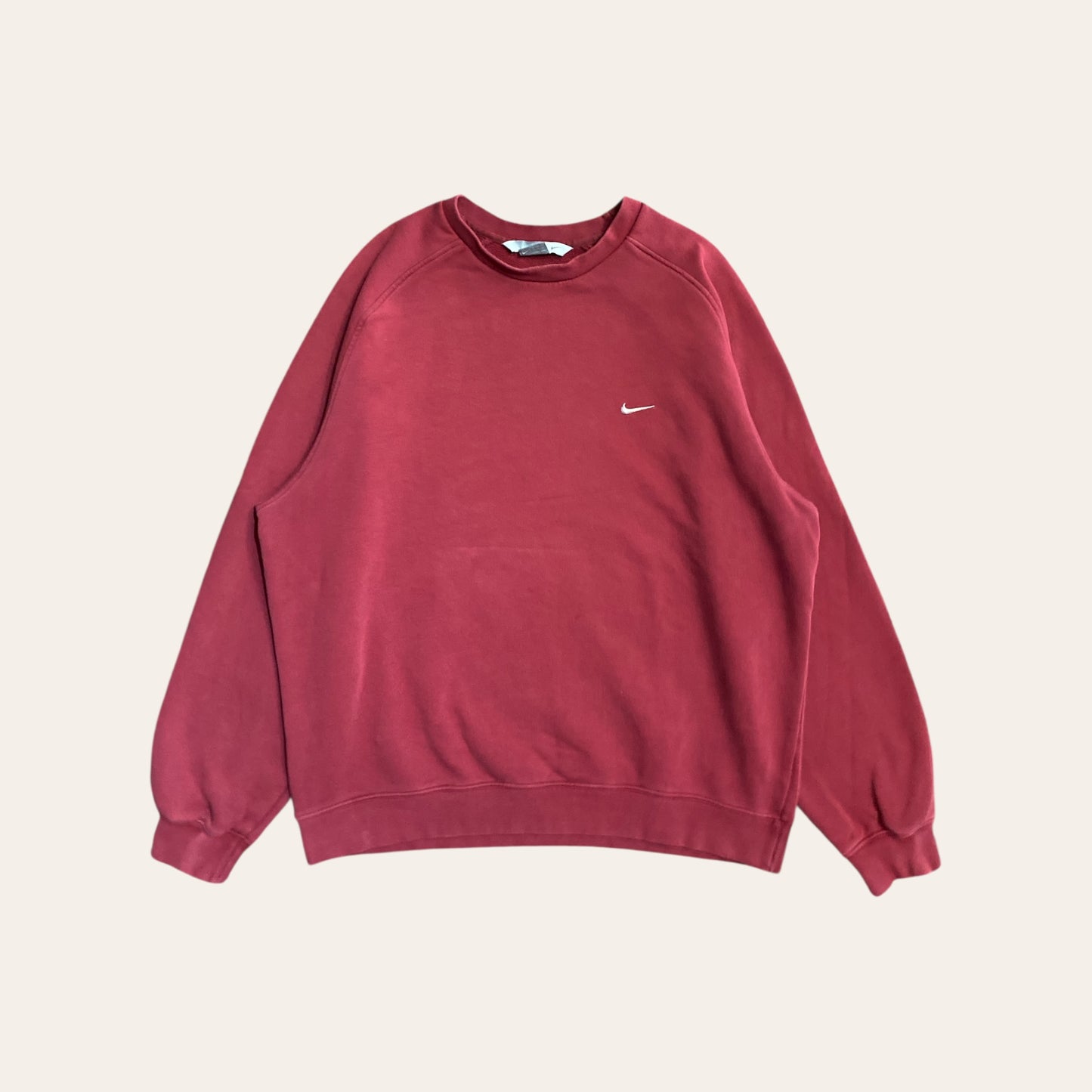 00s Nike Side Swoosh Sweatshirt Red Size XL