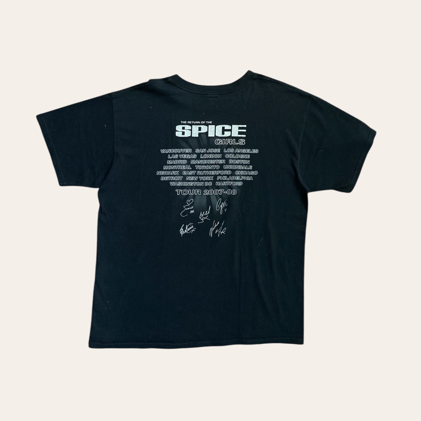 07' Spice Girls Tee Black Size L