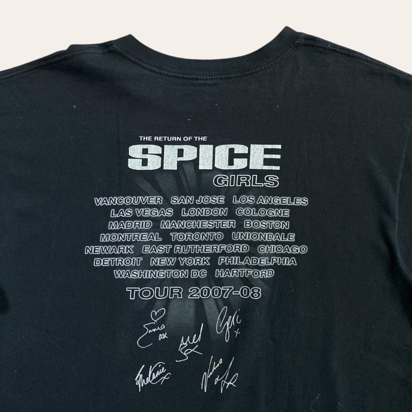 07' Spice Girls Tee Black Size L