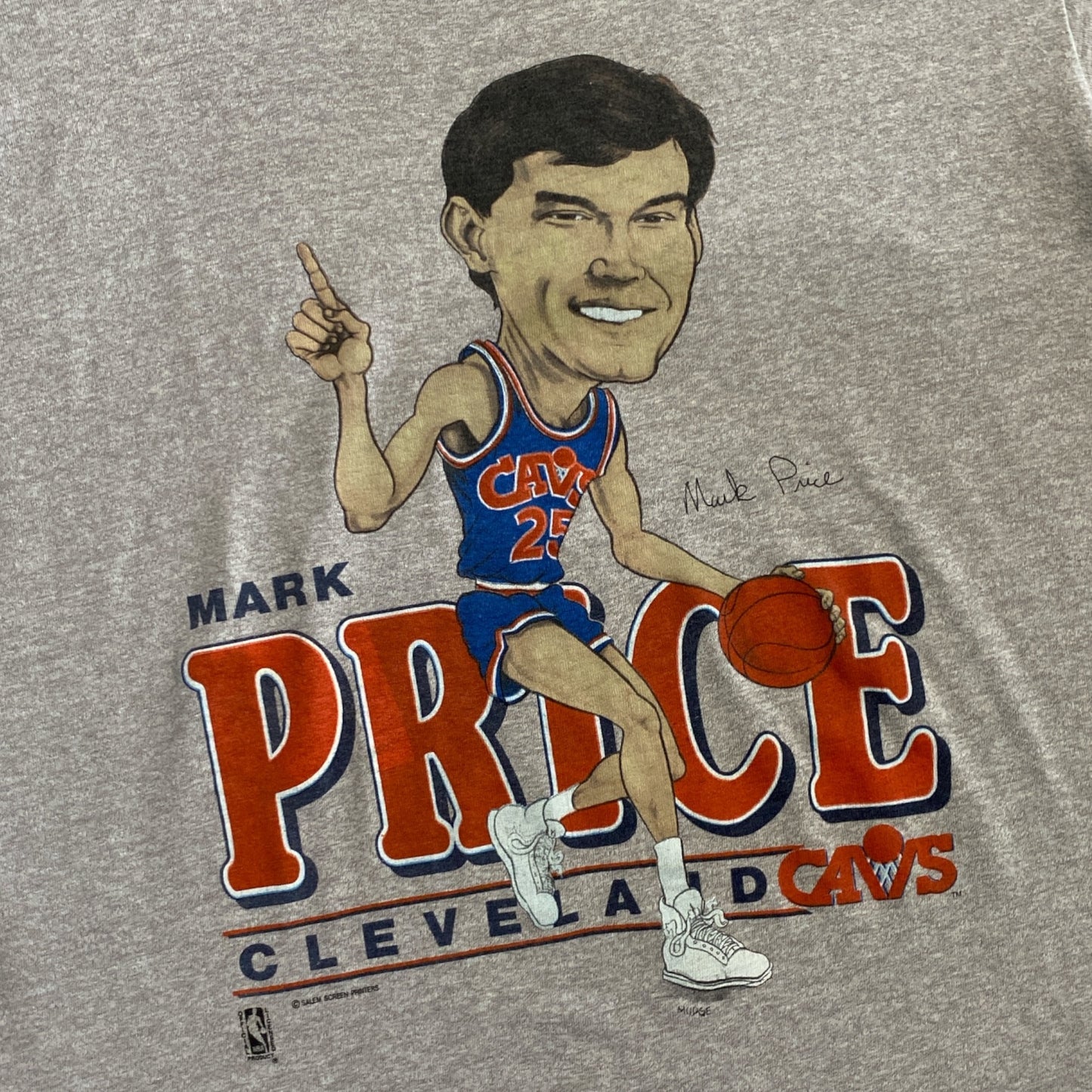 90s Cav's 'Mark Price' Big Head Tee Size M