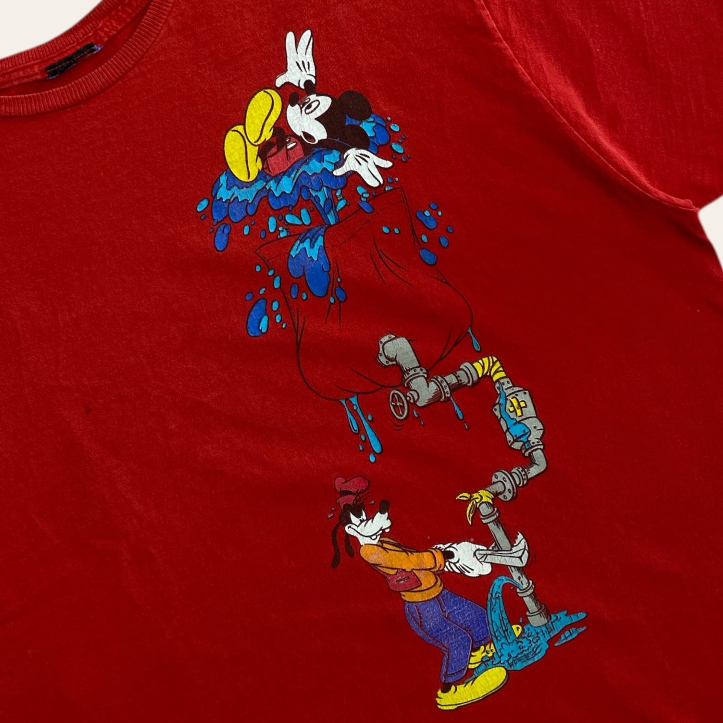 90s Mickey Mouse Trompe L'oeil Tee Size L