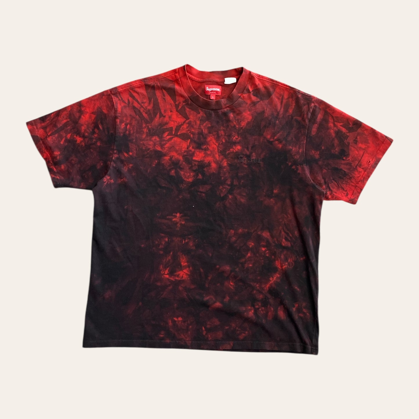 Supreme Tye Dye Tee Red Size L
