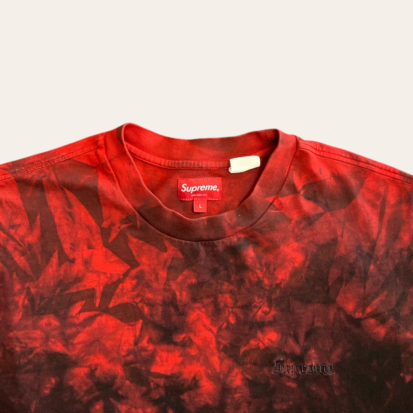 Supreme Tye Dye Tee Red Size L