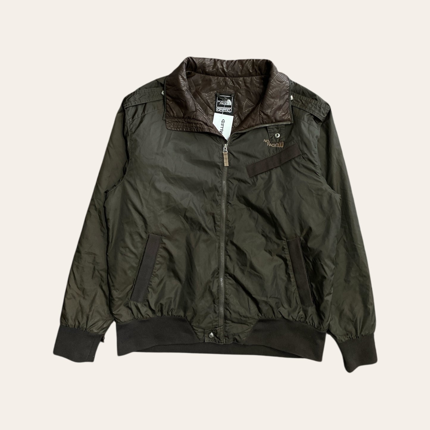 Y2K The North Face Zip Up Brown Size L
