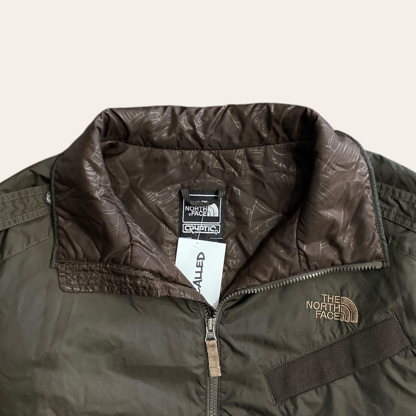 Y2K The North Face Zip Up Brown Size L