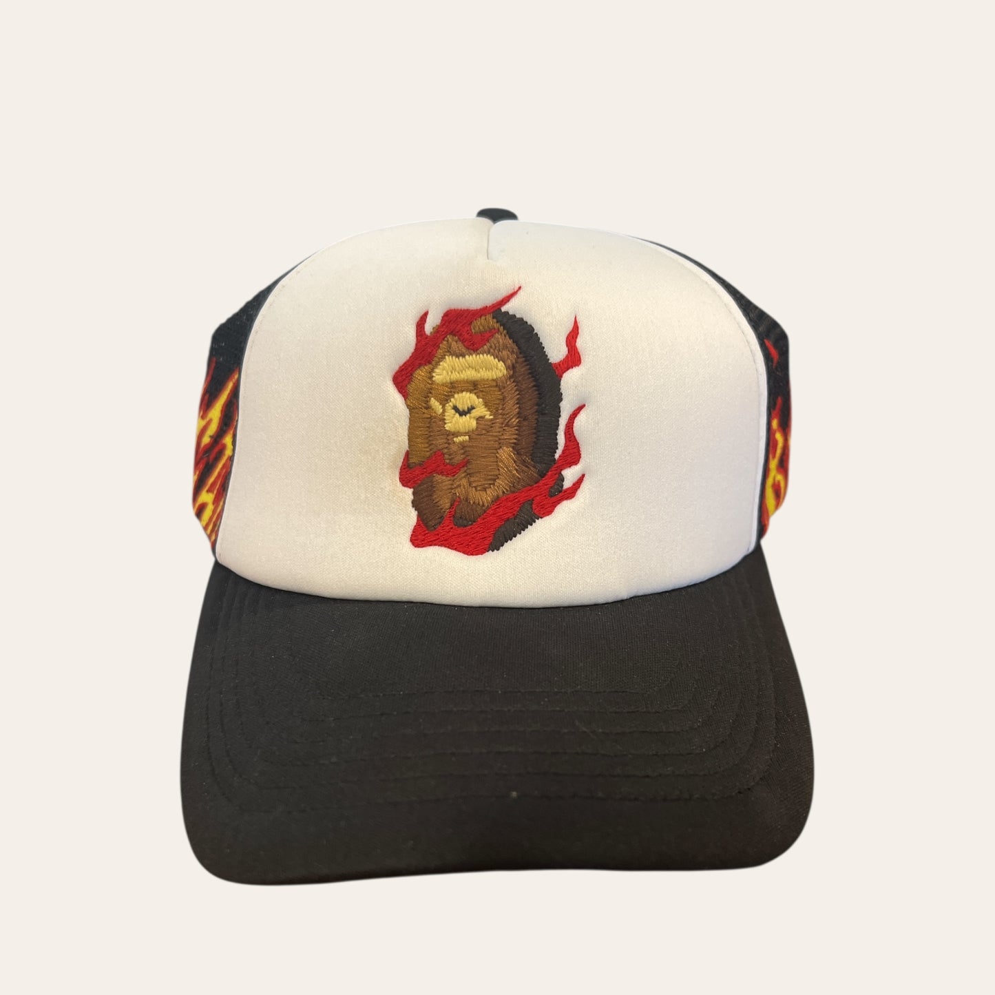 Bape Flames Trucker Hat
