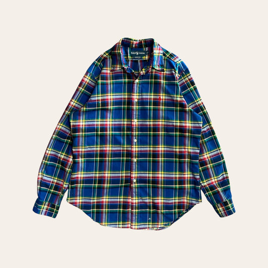 00s Polo RL Plaid Button Up Size L