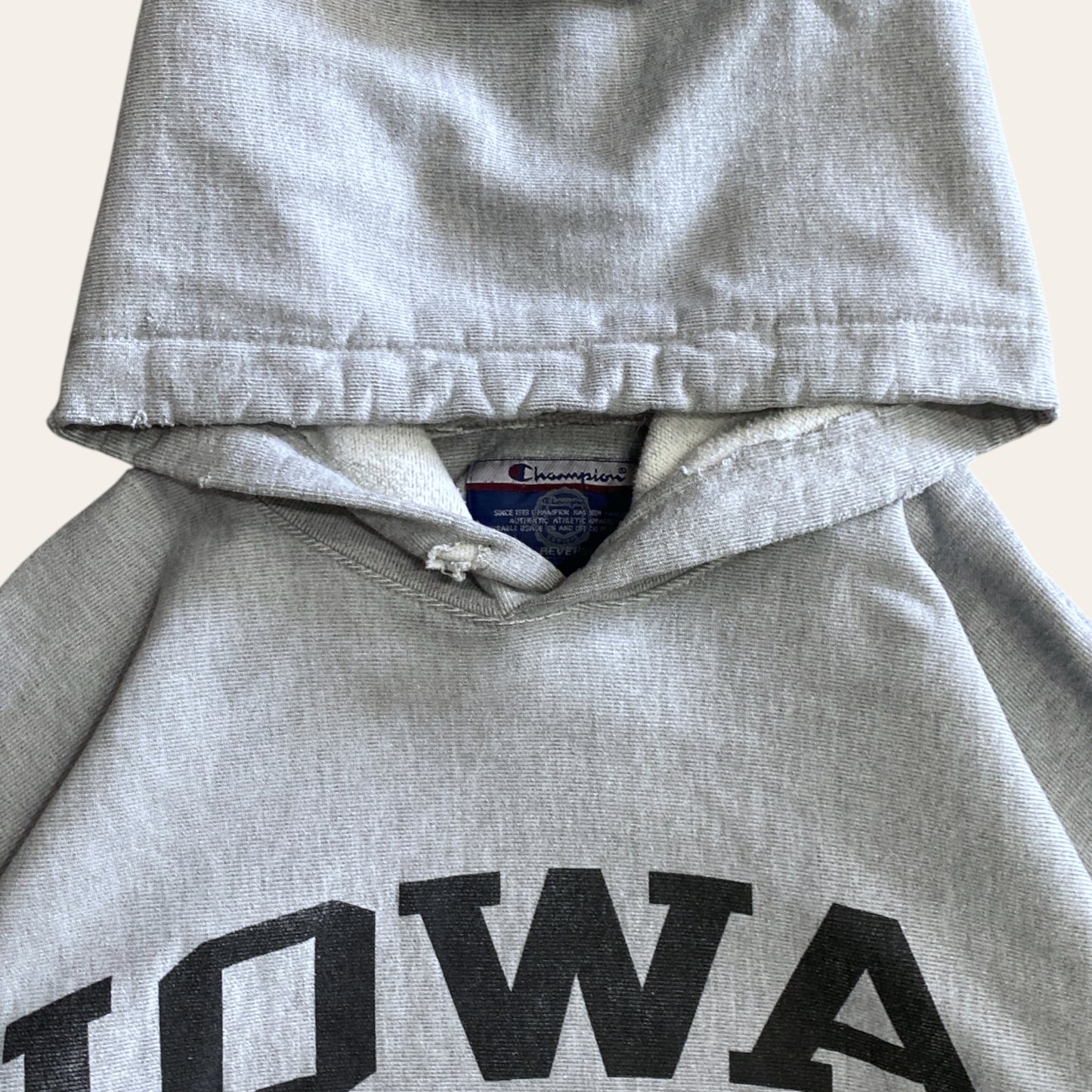 00s Reverse Weave Iowa Hoodie Size L