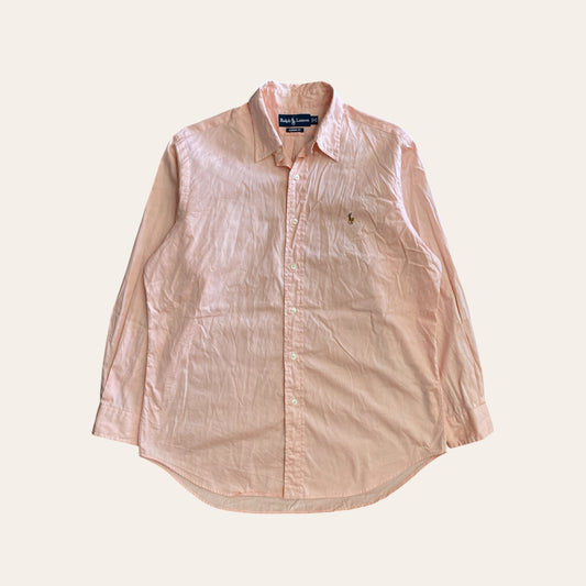 00s Polo RL Button Up Shirt Peach/Pink Size L