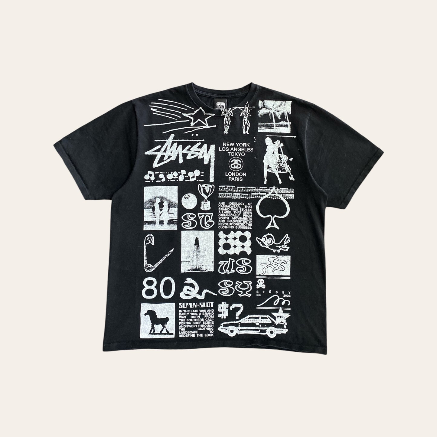 Stussy Graphic Tee Black Size L
