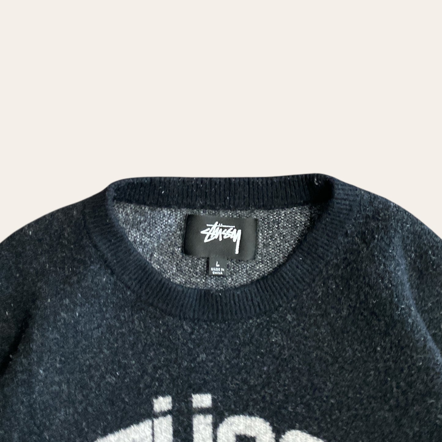Stussy Sport Knit Wool Sweater Size L
