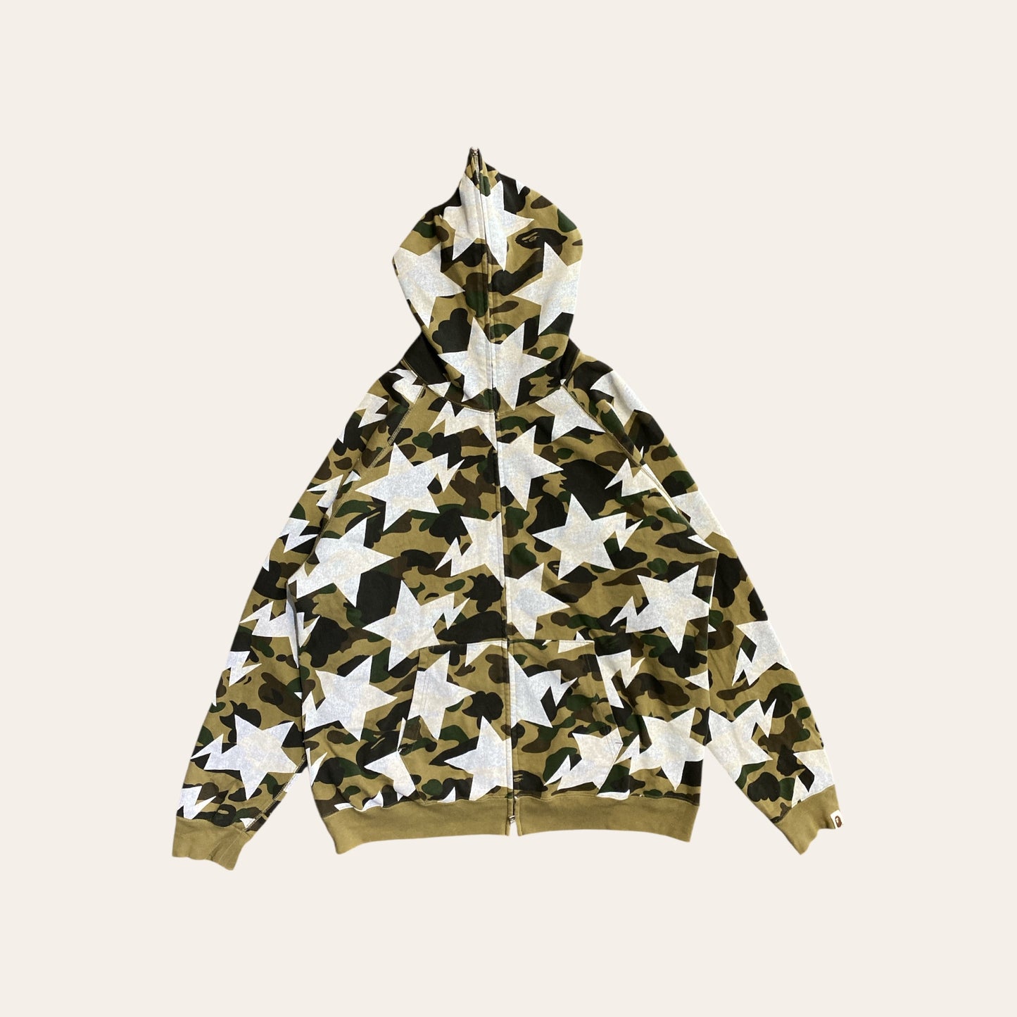 Bape Camo Full Zip Hoodie Size XL