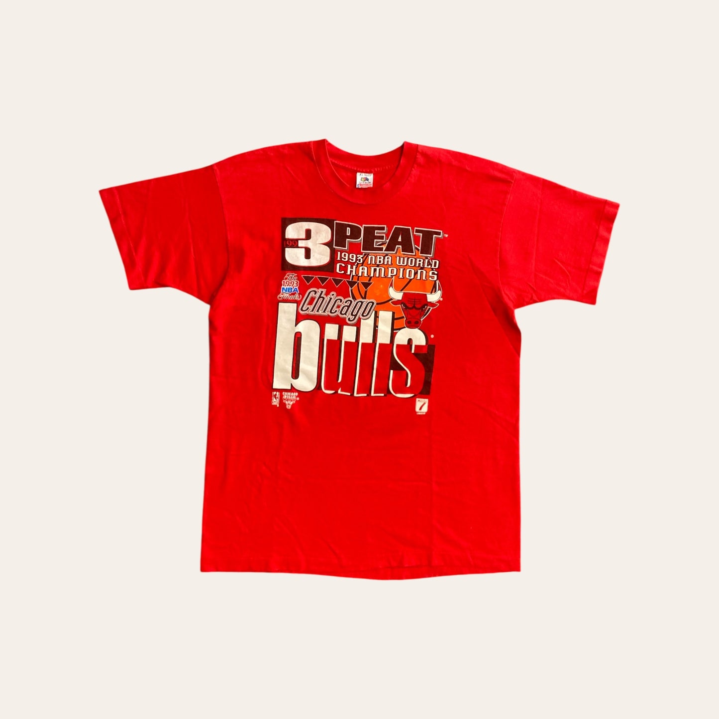 93' Chicago Bulls 3 Peat Tee Size XL