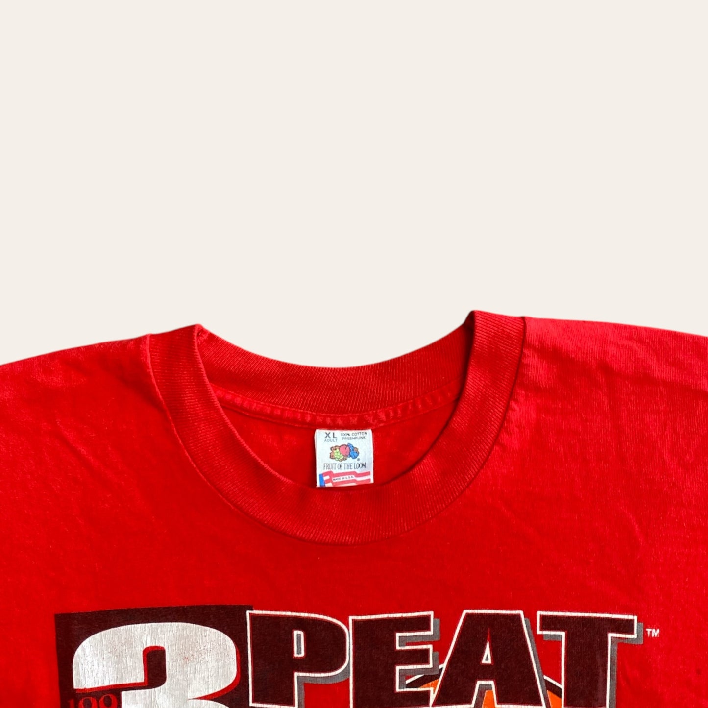 93' Chicago Bulls 3 Peat Tee Size XL