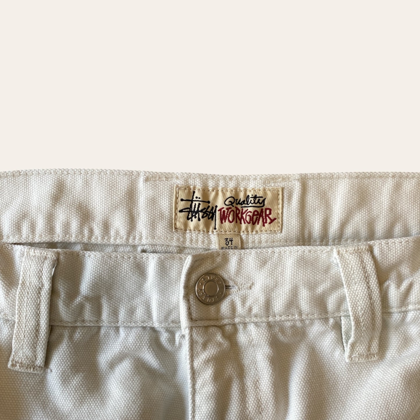 Stussy Workgear Pants White Size 34
