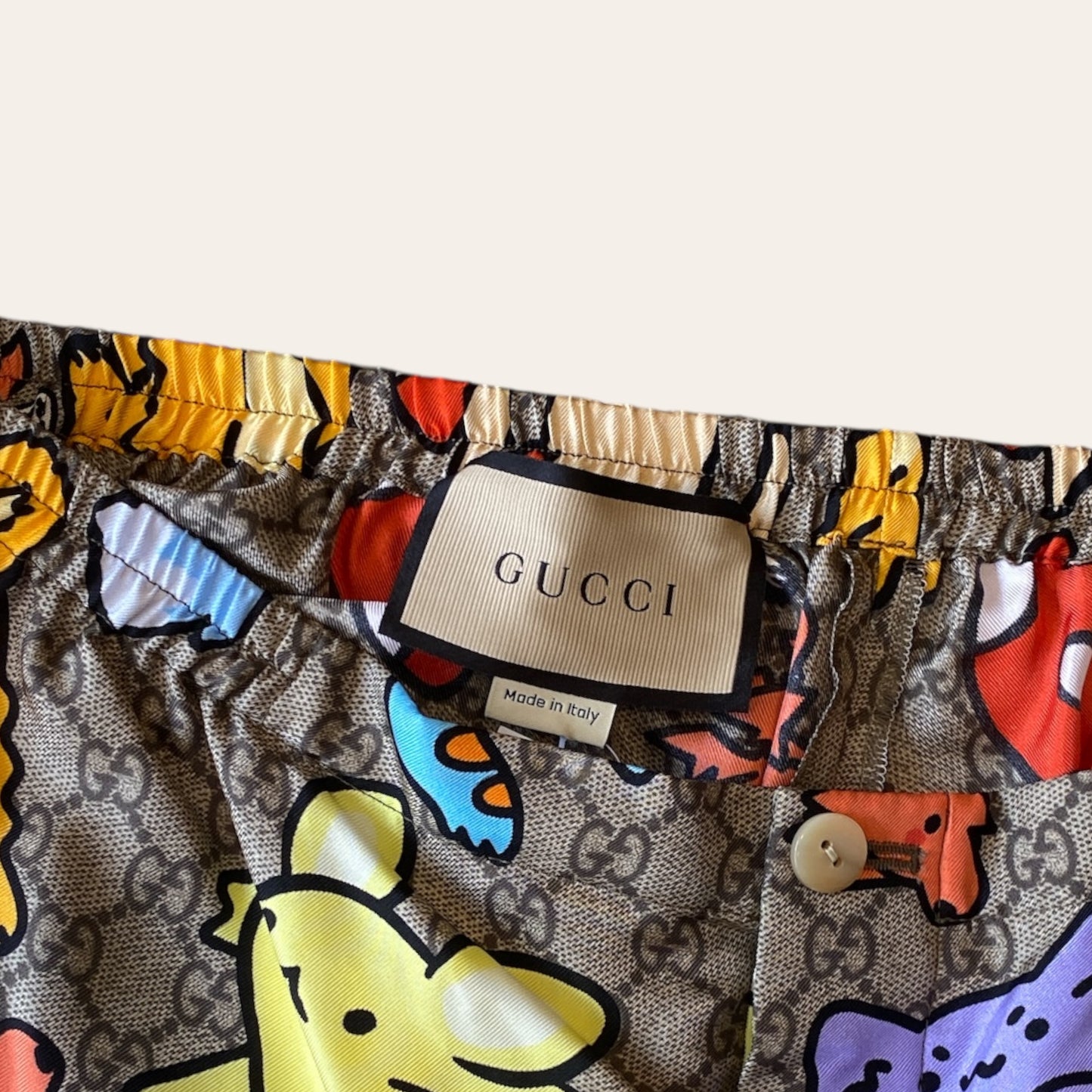 Gucci Silk Monogram Shorts Size 52