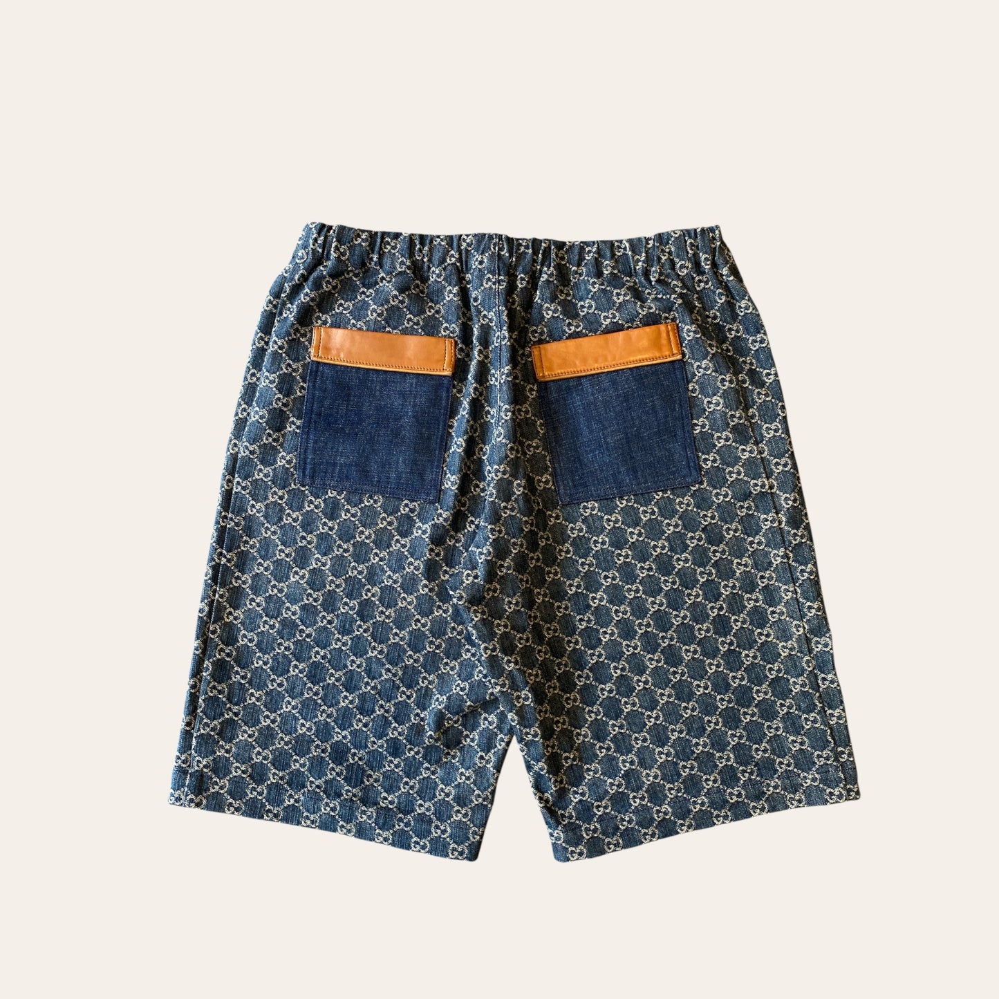 Gucci Denim Monogram Shorts Size 48