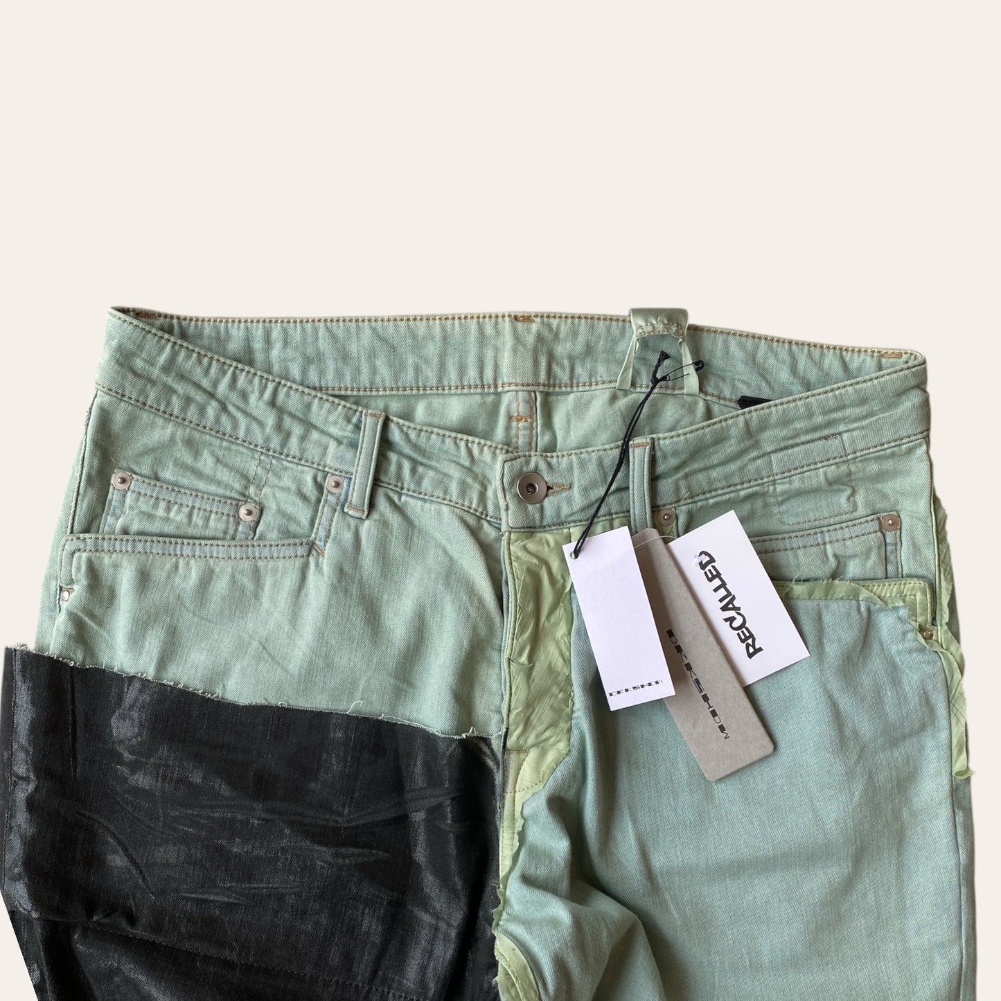 Rick Owens Tyrone Cut Aqua AS Sample Jeans Size 32