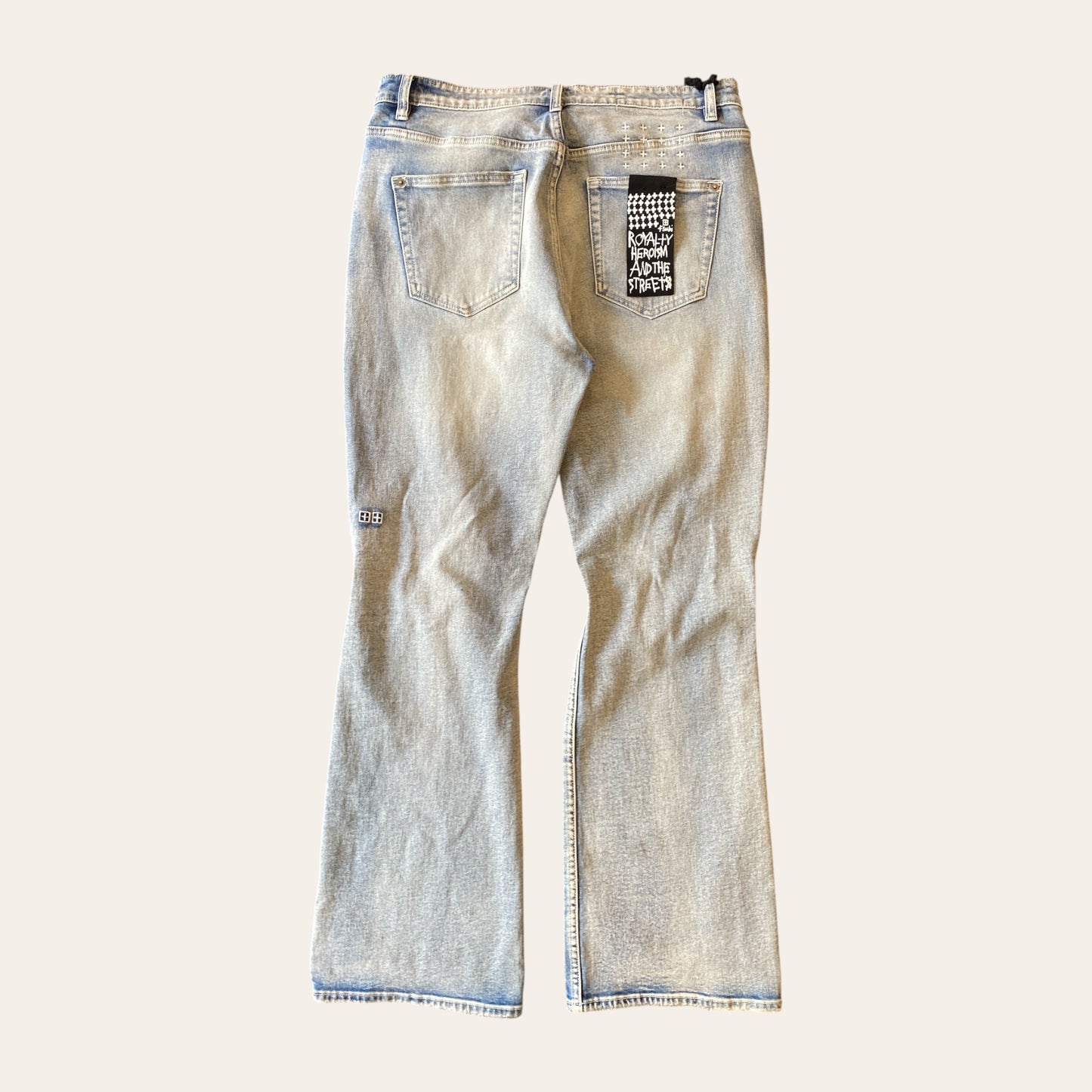 Brand New Ksubi Flared Distressed Denim