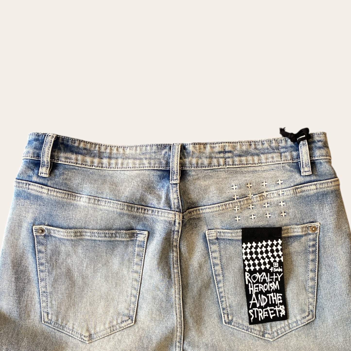 Brand New Ksubi Flared Distressed Denim