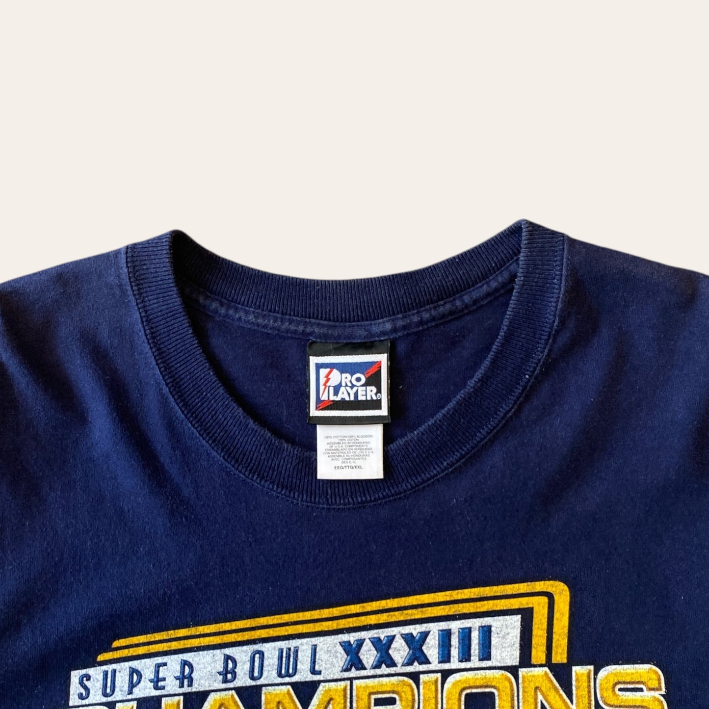 1999 Super Bowl Broncos Tee Size XXL