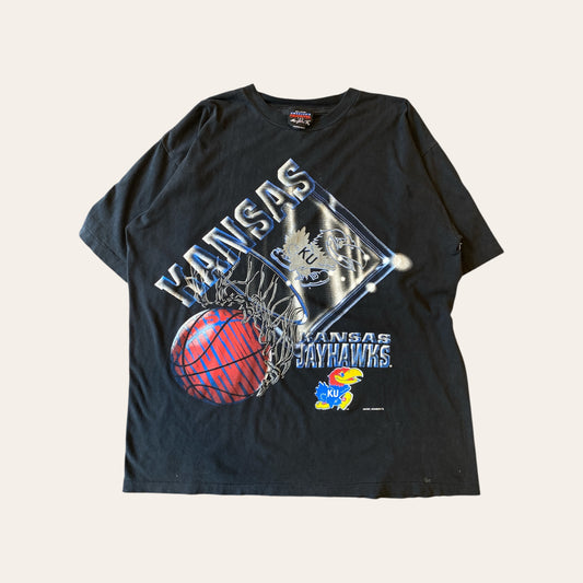 90s Kansas U Jayhawks Tee Size XL