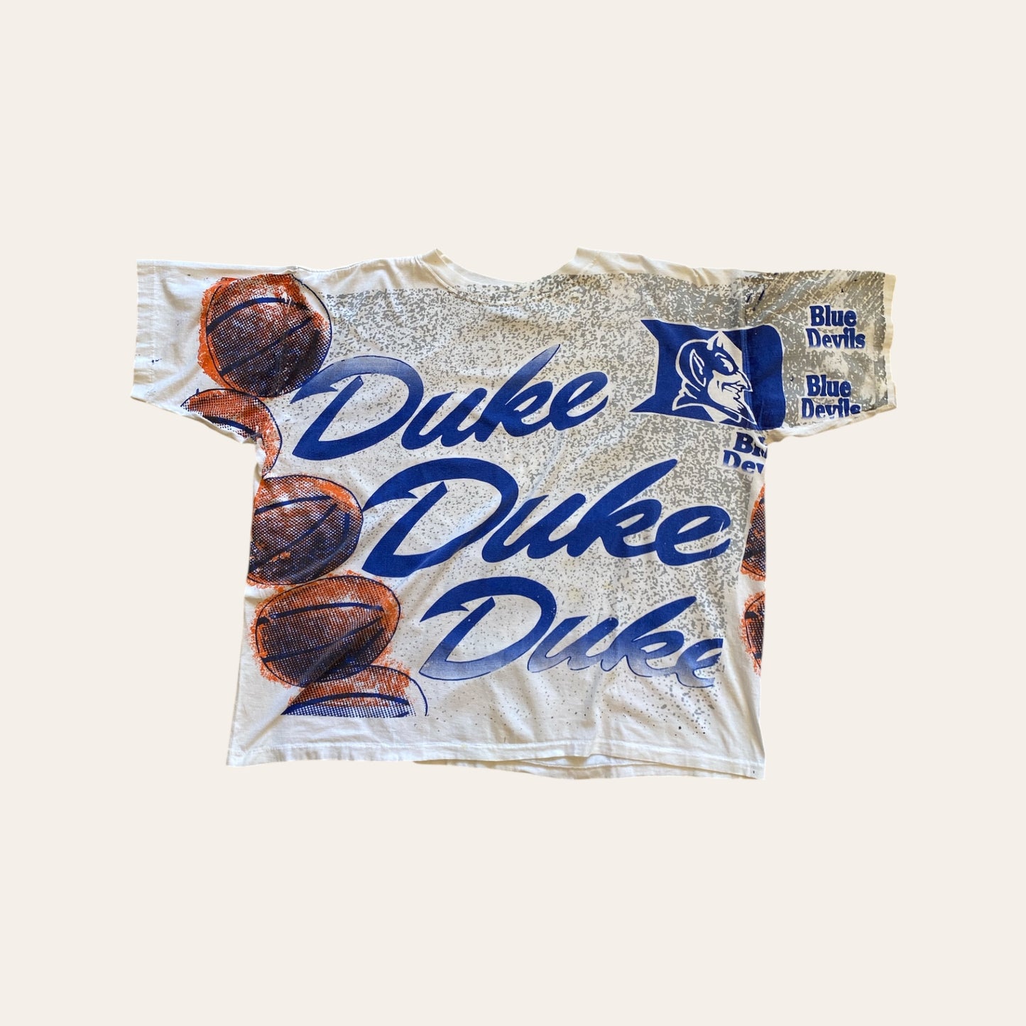 90s Duke Blue Devils AOP Tee Size XL