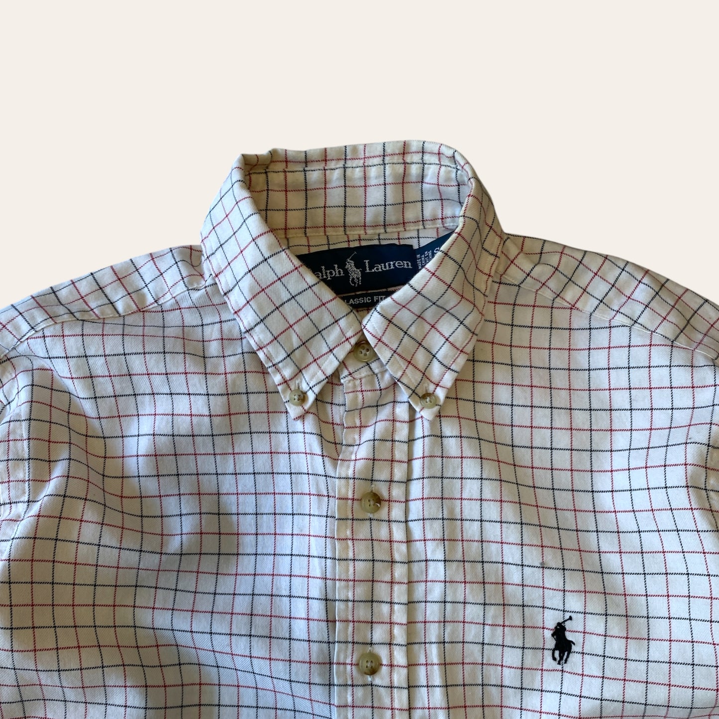 00s Polo RL Checkered Button Up Size S