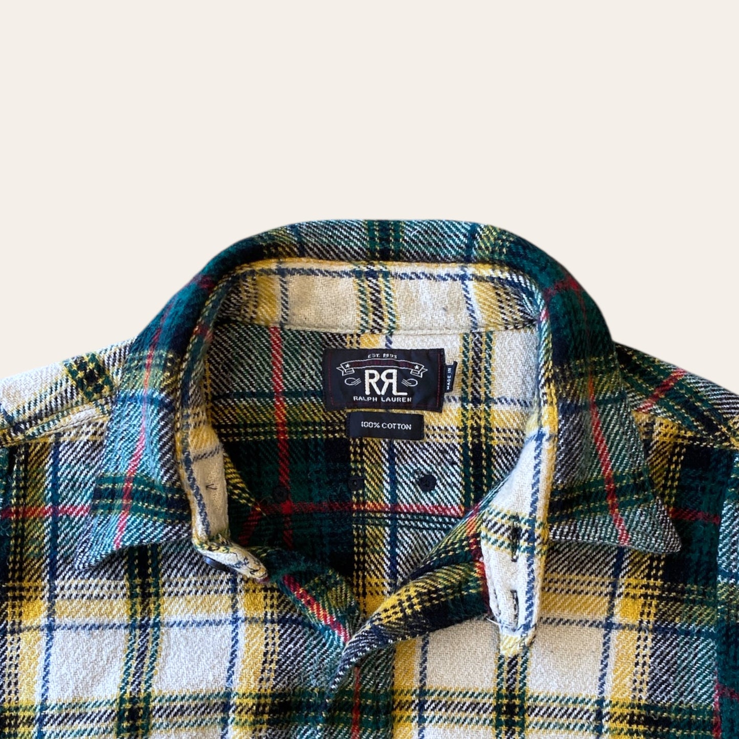 RRL Wool Flannel Button Up Shirt Size L