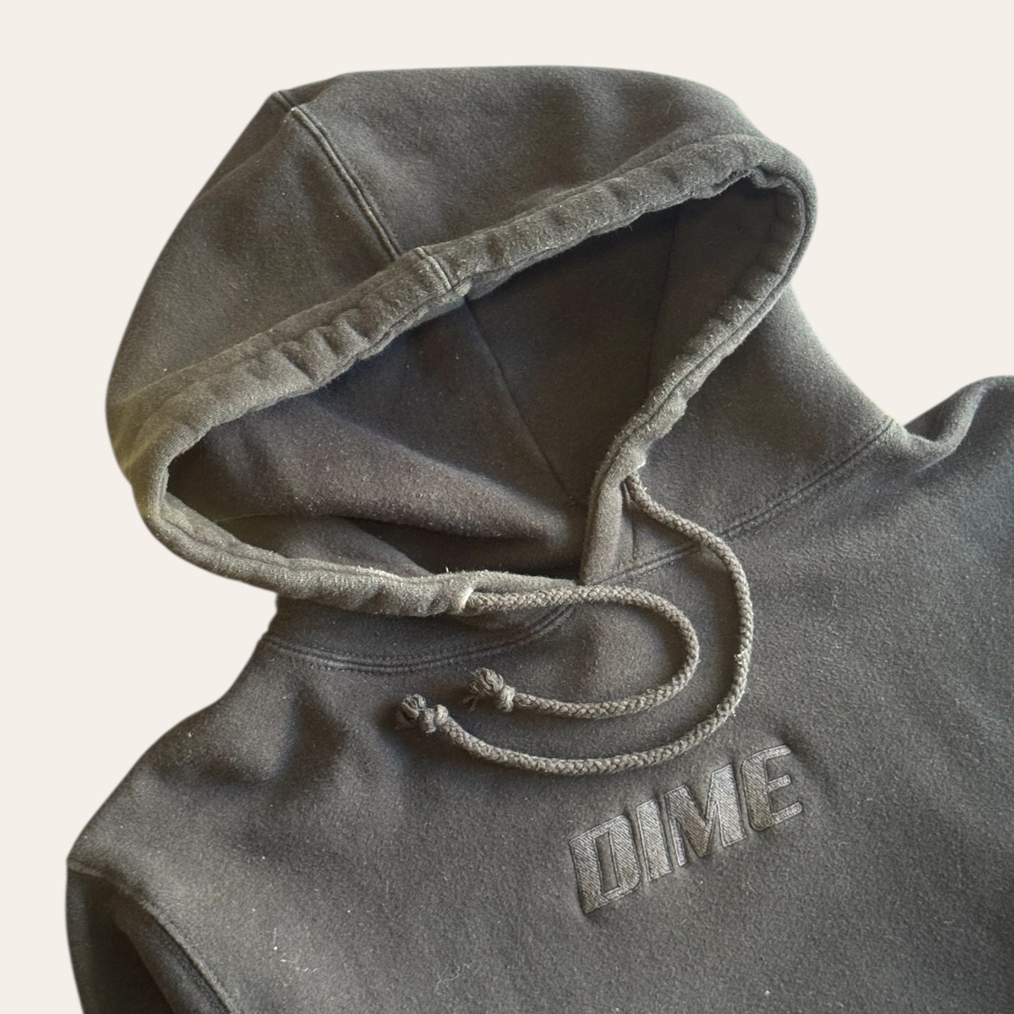 Dime Black Hoodie Size S