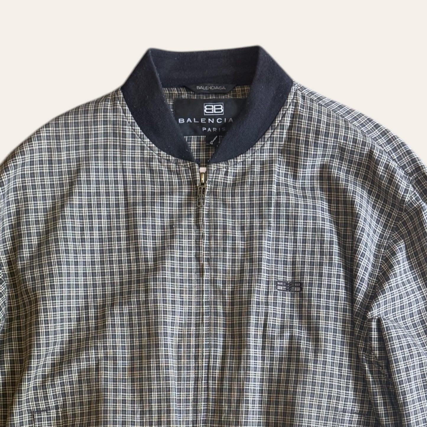 Vintage Balenciaga Plaid Jacket Size M