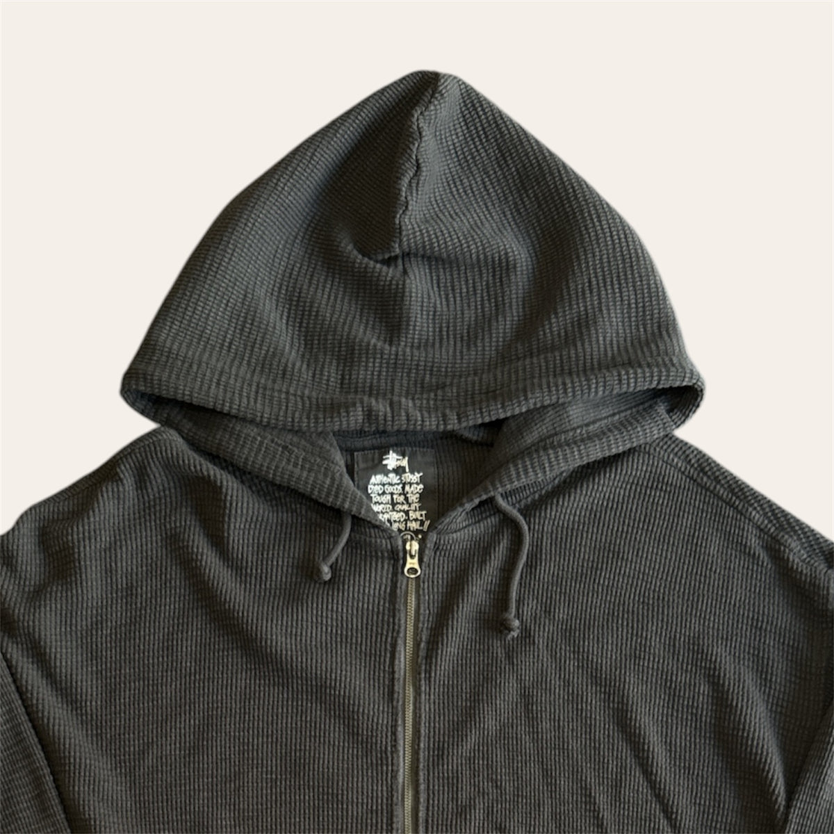 Stussy Thermo Zip Up Hoodie Size XL