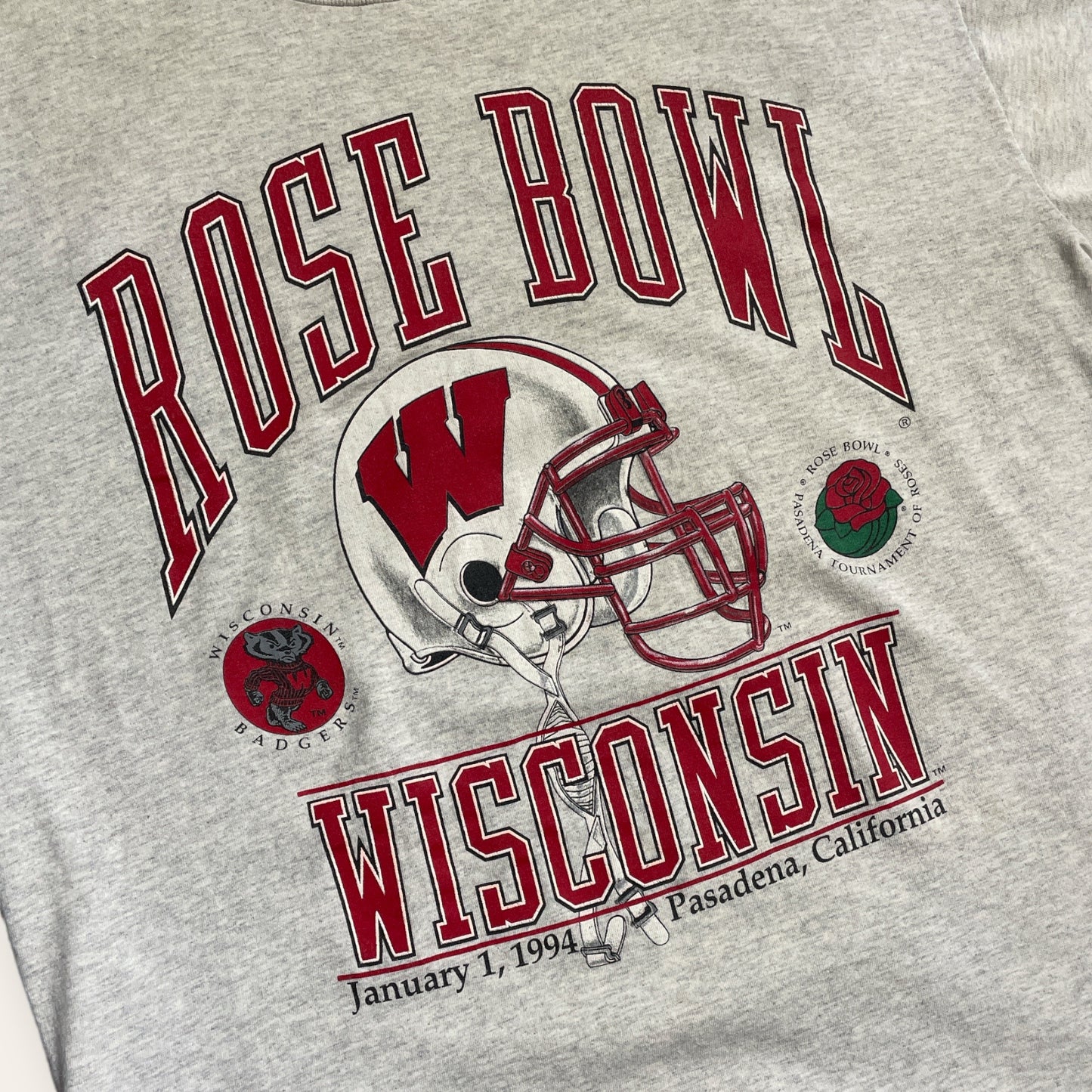 1994 Wisconsin Rose Bowl Tee Size XL