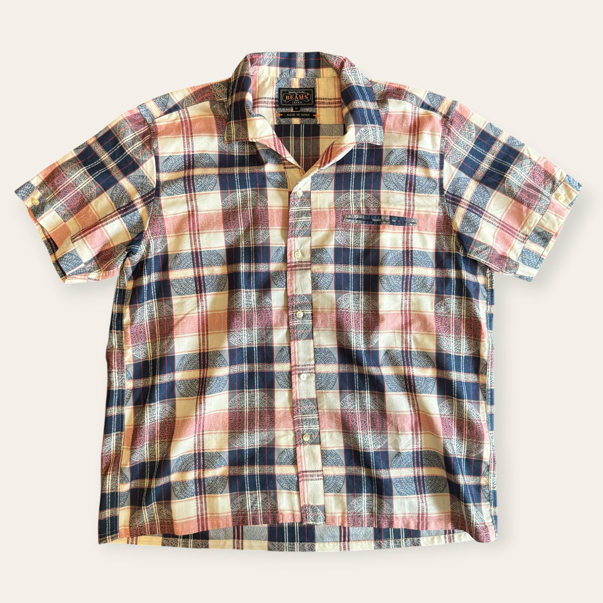 Beams Japan Plaid Buttonup Shirt Size M