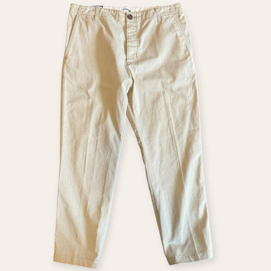 Gucci Screen Printed Beige Trousers Size 38
