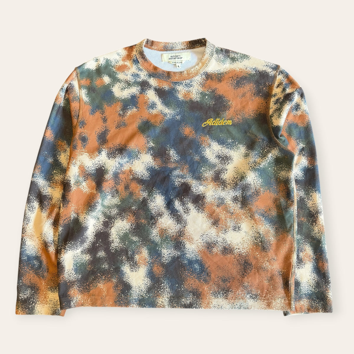Adidem Asterisks Pixel Camo Thermal Longsleeve Size L