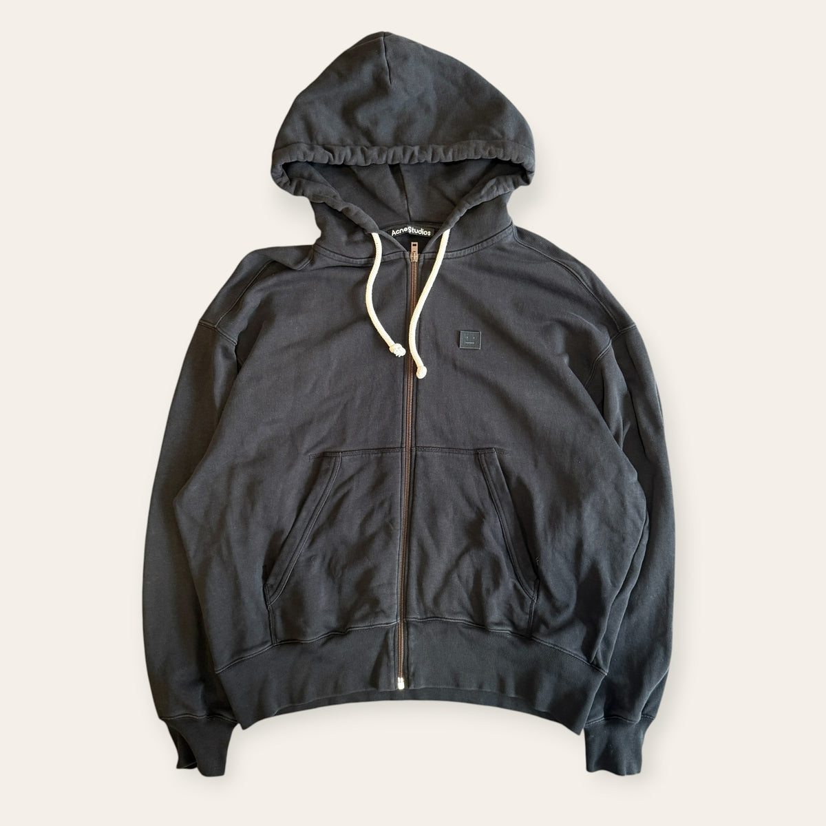 Acne Studios Zipup Hoodie Black Size M