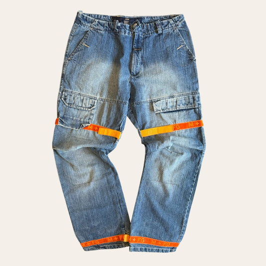 Marithe Francois Girbaud Strap Jeans Size 40
