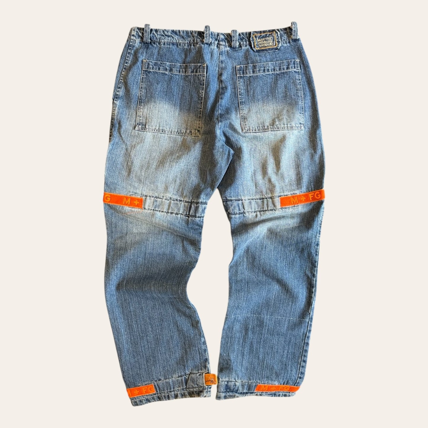 Marithe Francois Girbaud Strap Jeans Size 40