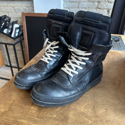 Rick Owens Geobasket "Triple Black" Size 43