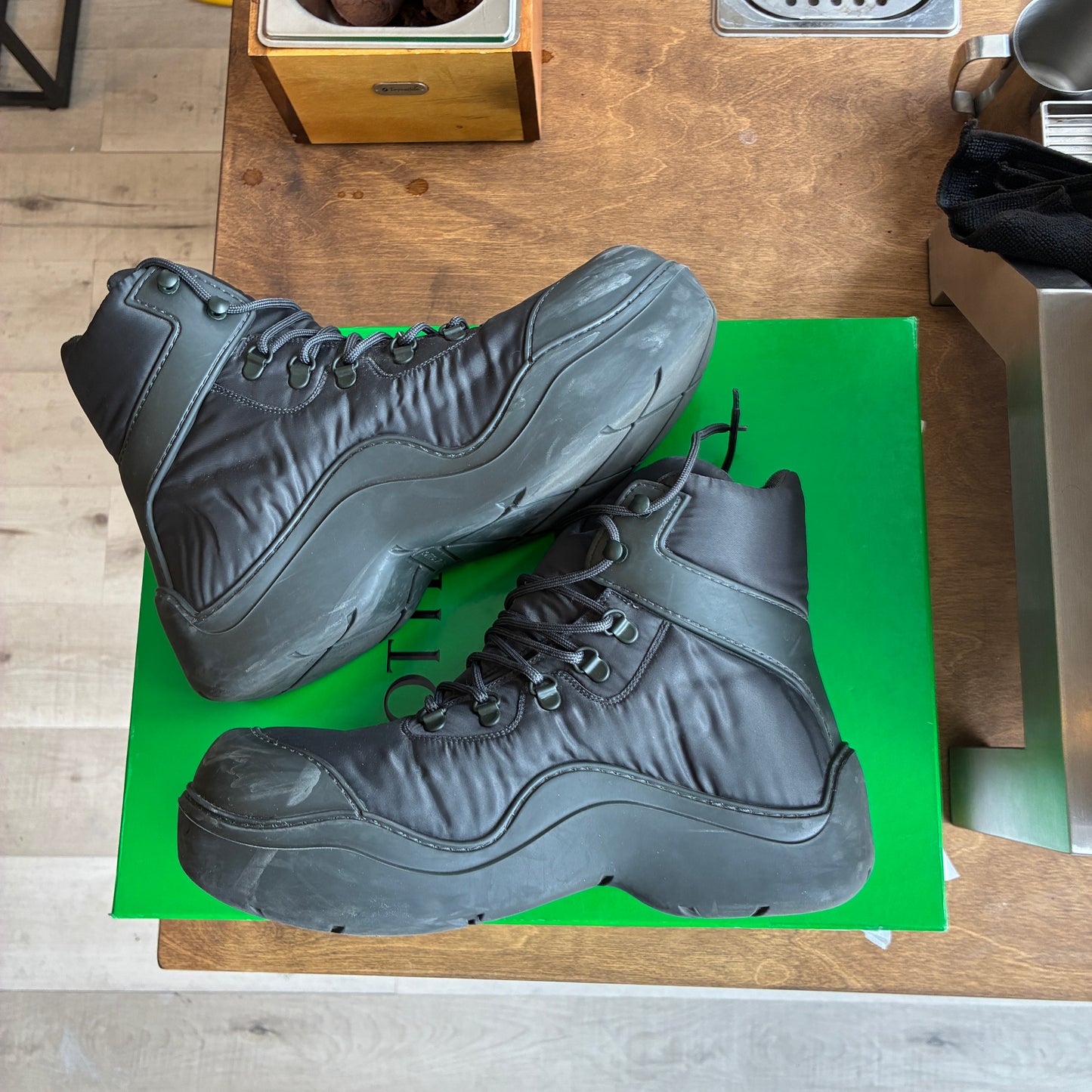 Bottega Veneta Puddle Camping Boot Size 44